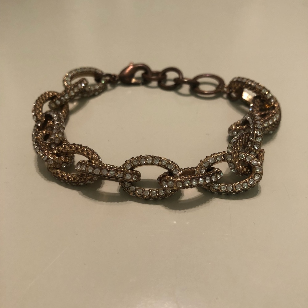 Inspired Gold Diamond Chain Bracelet